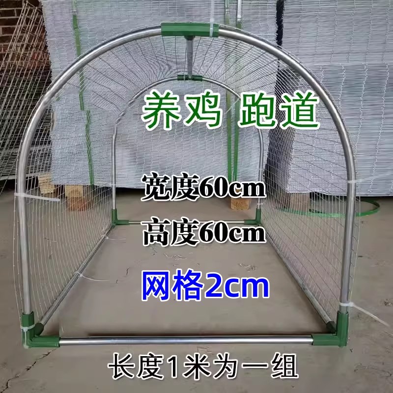 隧道式鸡笼走地鸡专用跑道养鸡笼子农场农庄散养户外生态溜达鸡图片