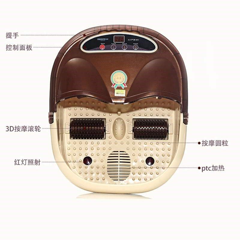 港德 足浴盆全自动加热足浴泡脚桶中老年脚按摩洗脚盆足脚按摩器