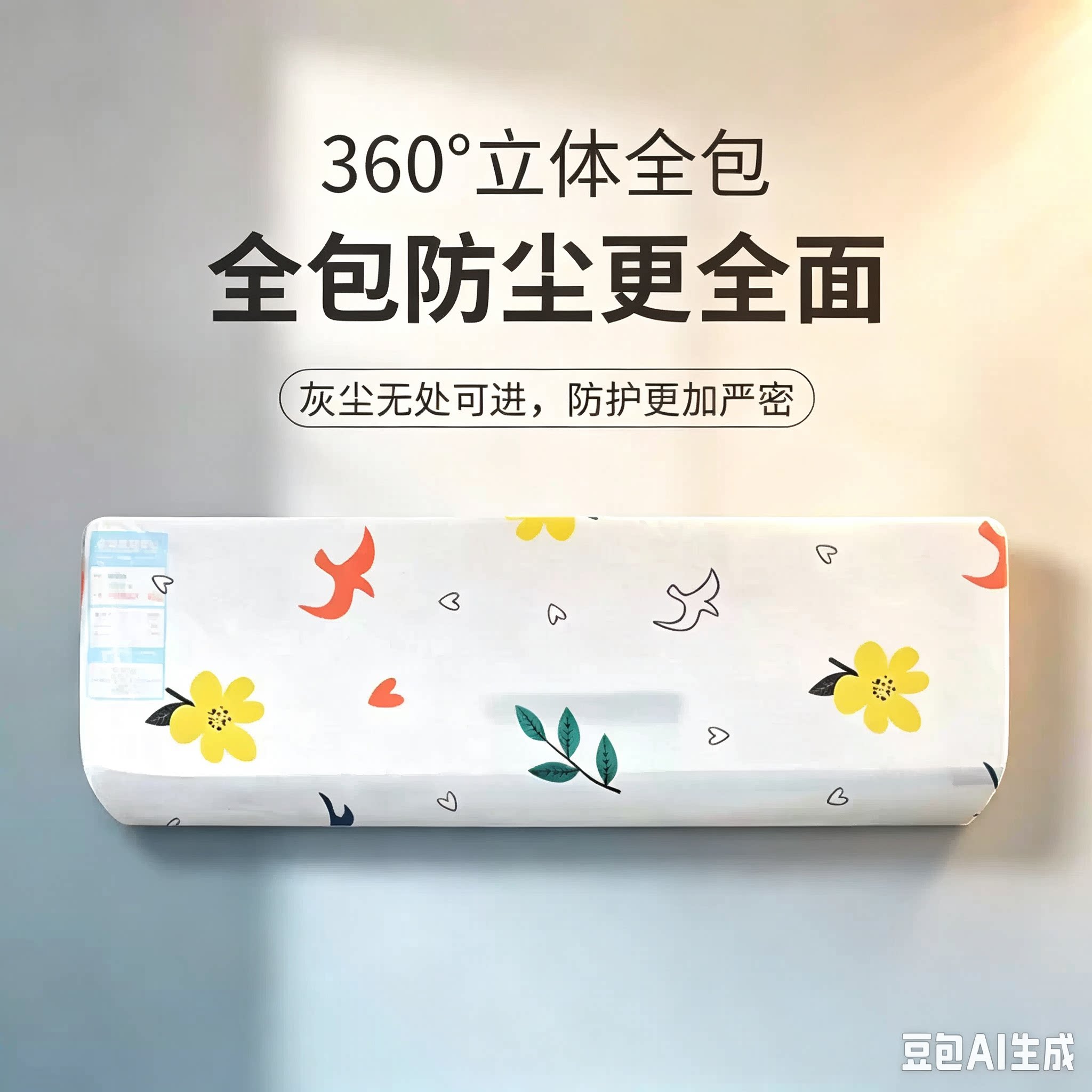 居家便捷空调罩挂机空调防尘罩开机不取全包防直吹挂式空调罩YY
