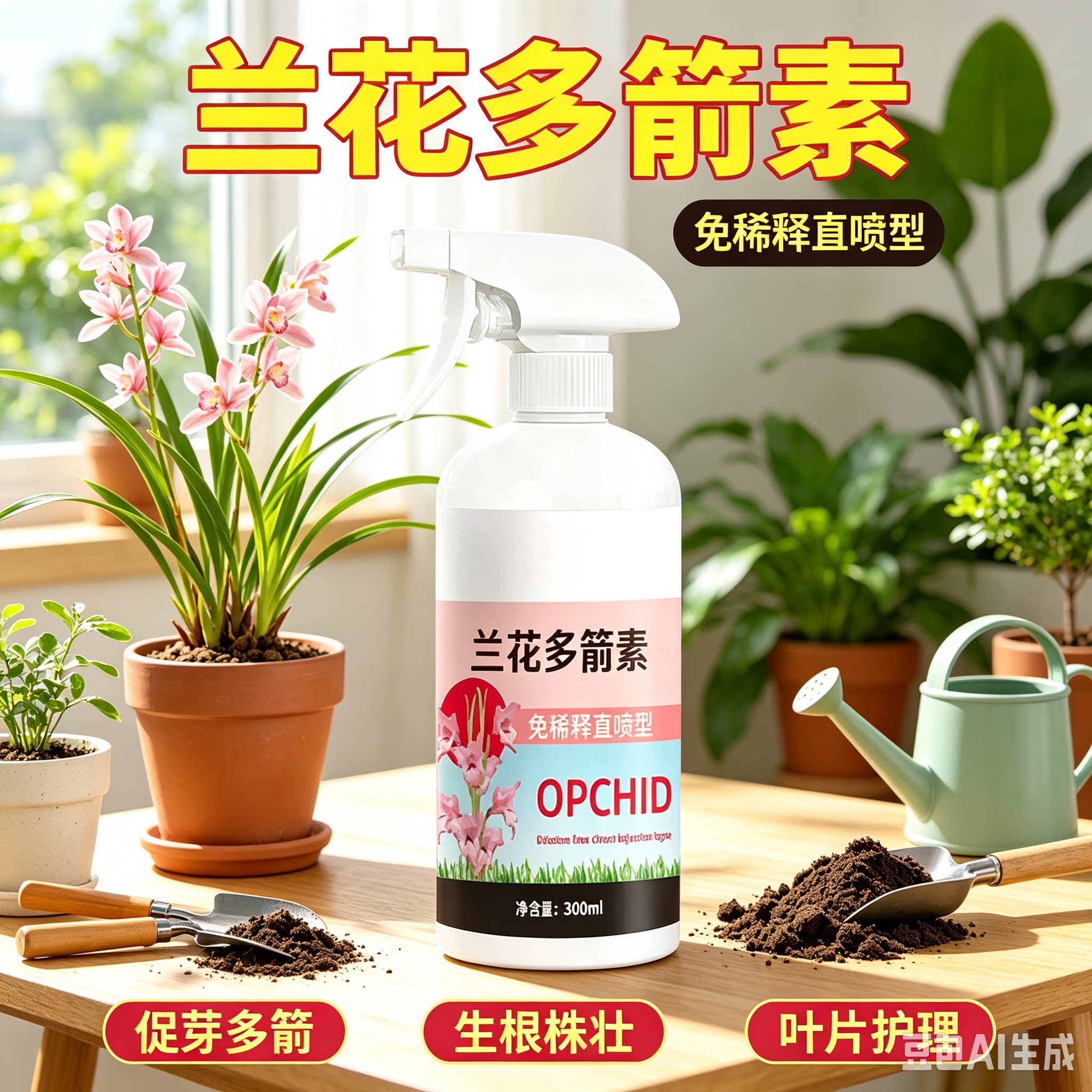【拍二发三】兰花专用营养液催花延花期治黄叶专用液体肥通用型ZY