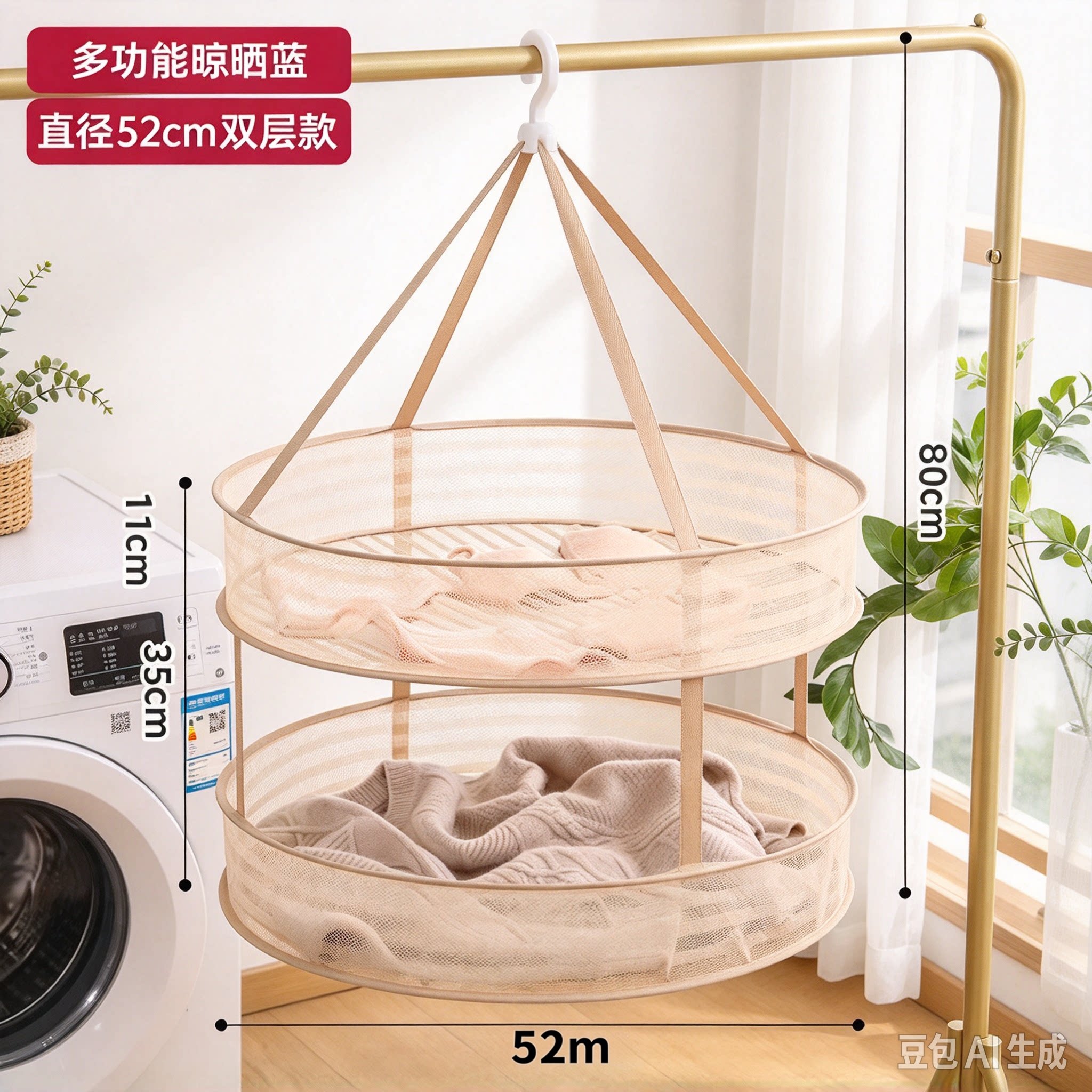 晾衣网毛衣晾晒神器家用晾晒衣服的网兜羊毛衫专用平铺晾衣架YY