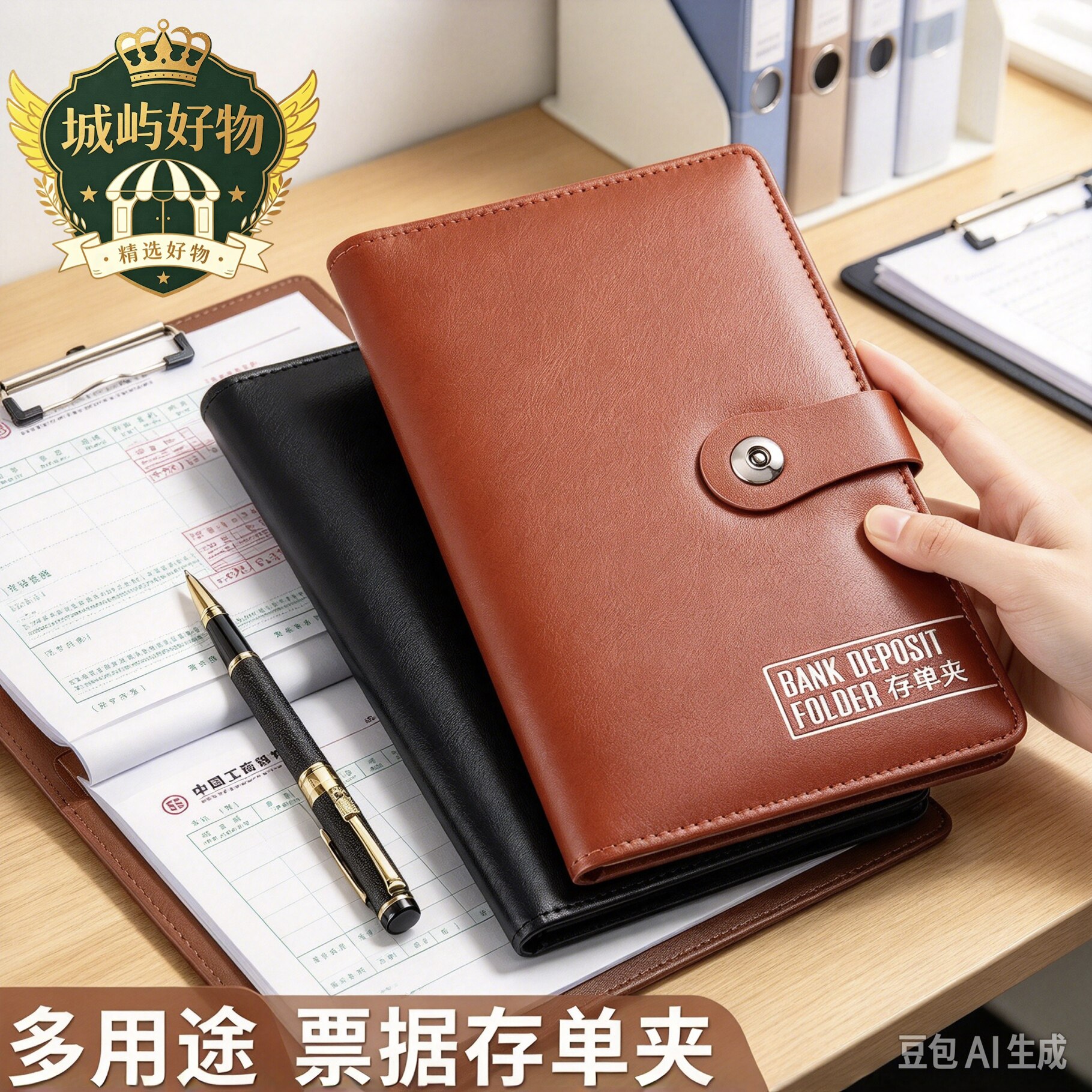 存单收纳本银行定期存款单收集册票据收纳支票夹存折本汇票册ZY