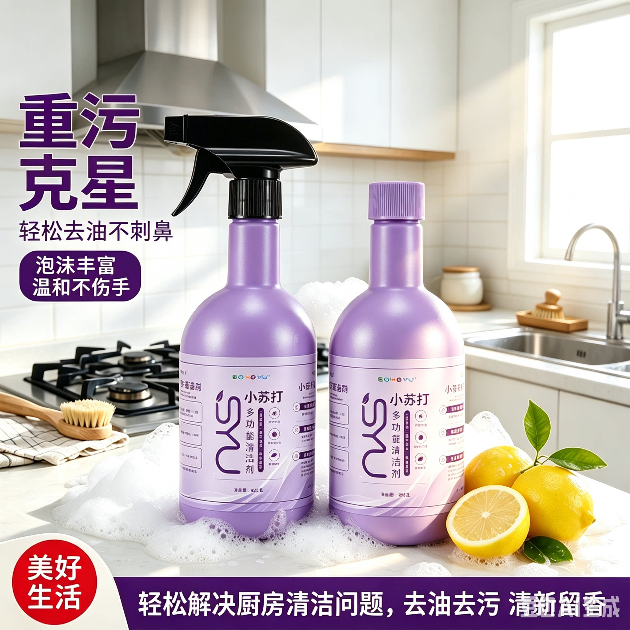 【全屋清洁】小苏打多功能清洁喷雾冰箱烤箱微波炉清洁剂YY