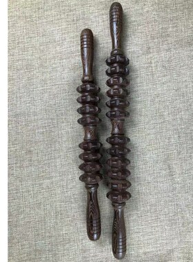 鸡翅木瑜伽棒滚轮木制新款齿轮全身滚动按器按棒