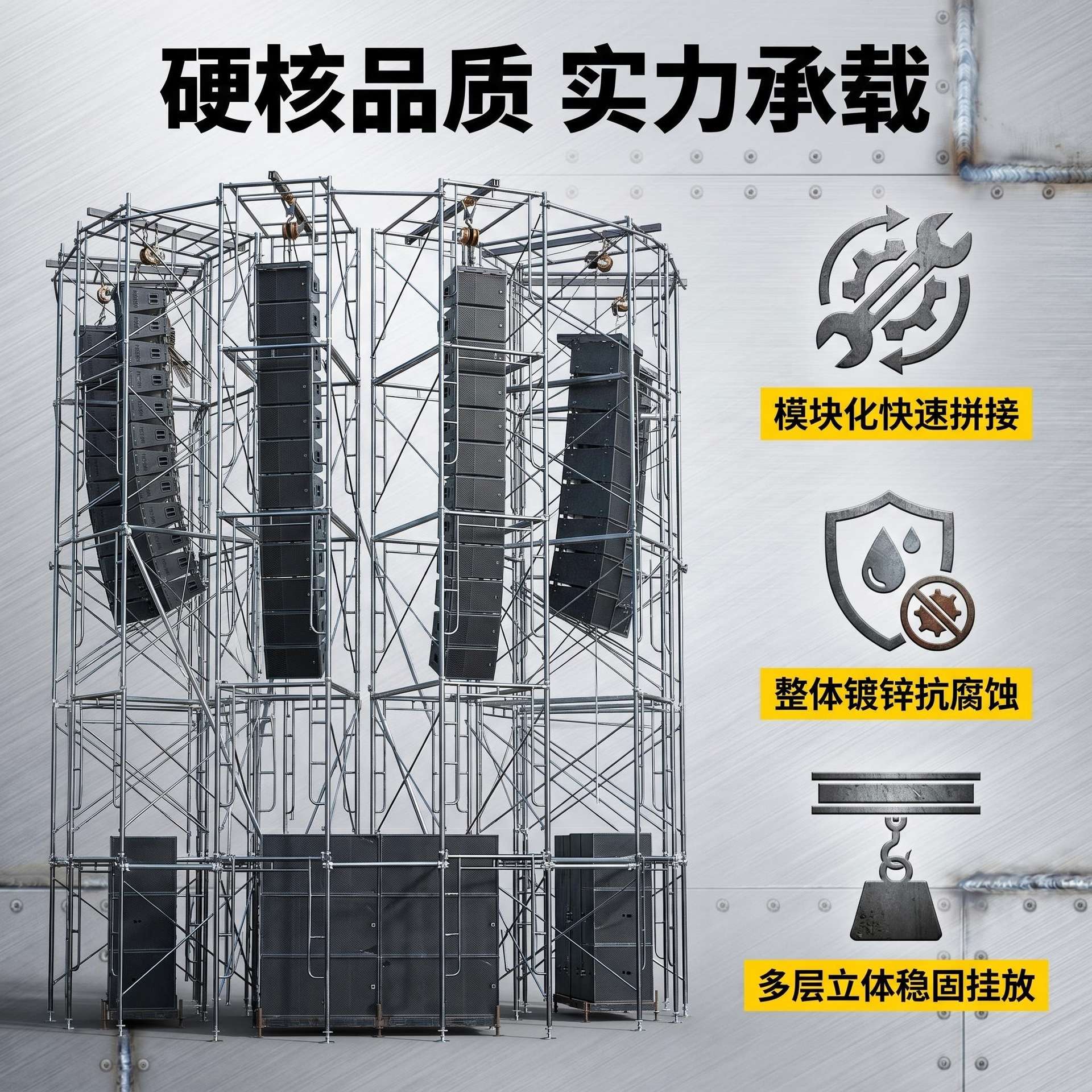 厂家雷亚架灯光架truss演出活动架子桁架展示舞台专业舞台架型材