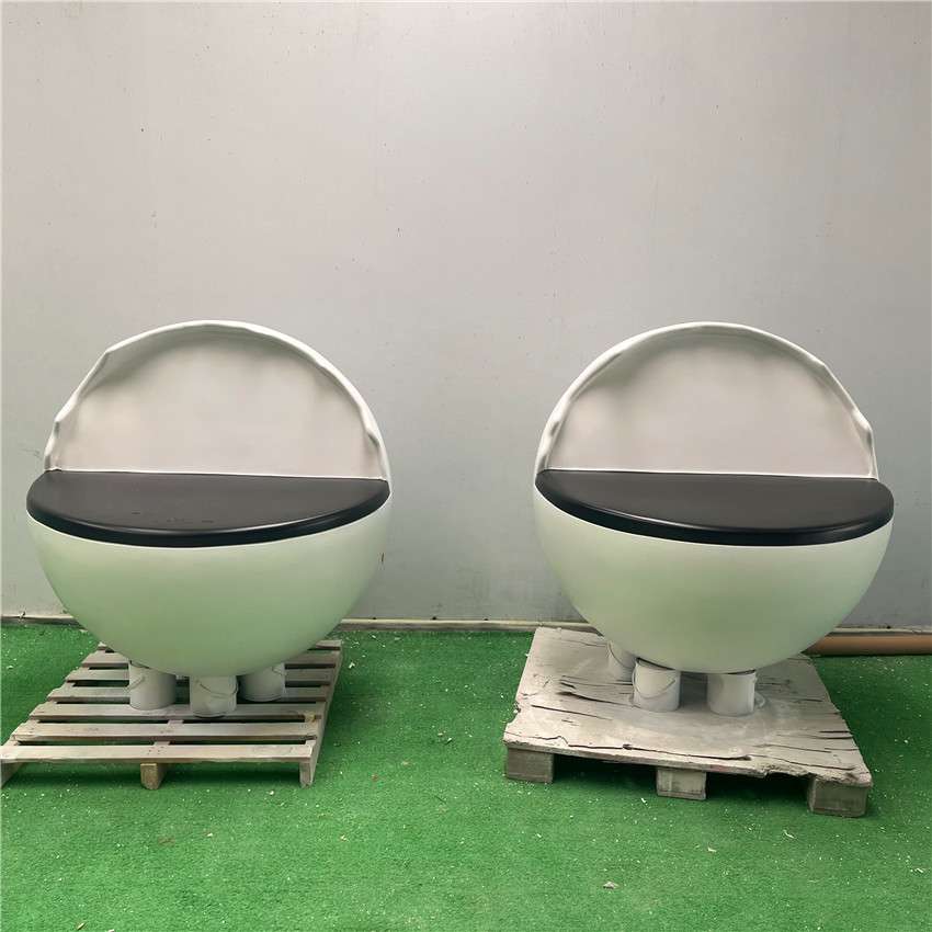 玻璃钢展台异形鸡蛋壳造型台子圆形烤漆前台接待台创意展示台雕塑