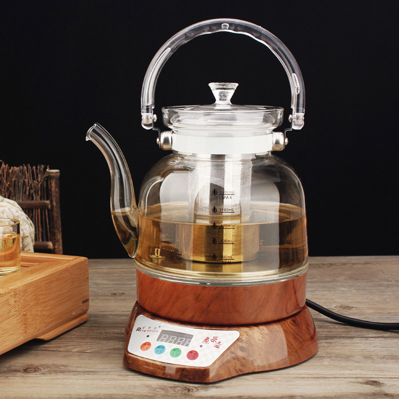 荣事金玻璃煮茶壶白茶黑茶专用煮茶器多功能电热烧水壶保温养生壶