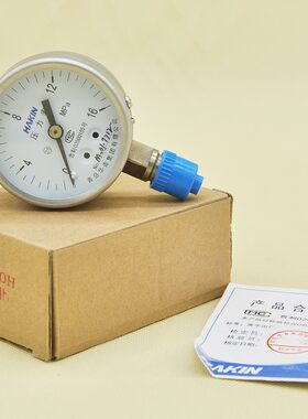 青岛HAKIN/华青不锈钢压力表Y-60H耐高温防腐蒸汽锅炉1.6mpa