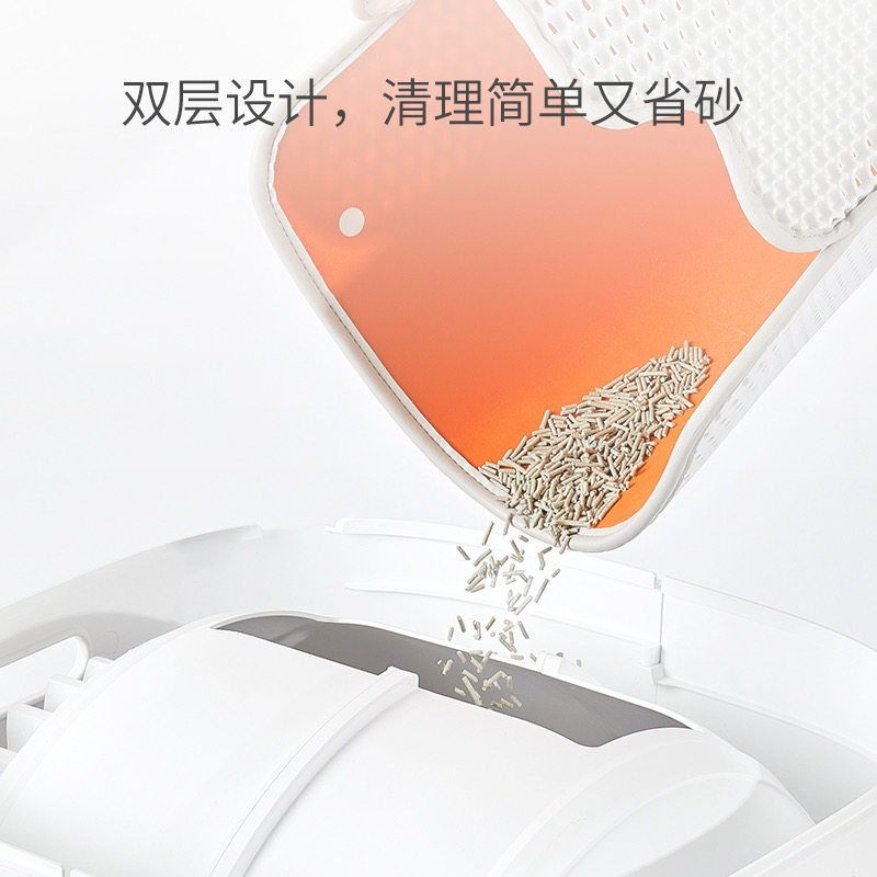 小佩猫厕所通用控砂垫猫砂垫防带出控砂板双层过滤蹭脚垫猫咪垫子