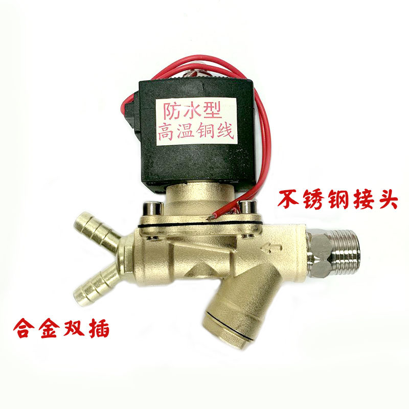 货车滴水刹车汽车淋水器配件铜电磁阀带滤网 放水开关电子阀24V