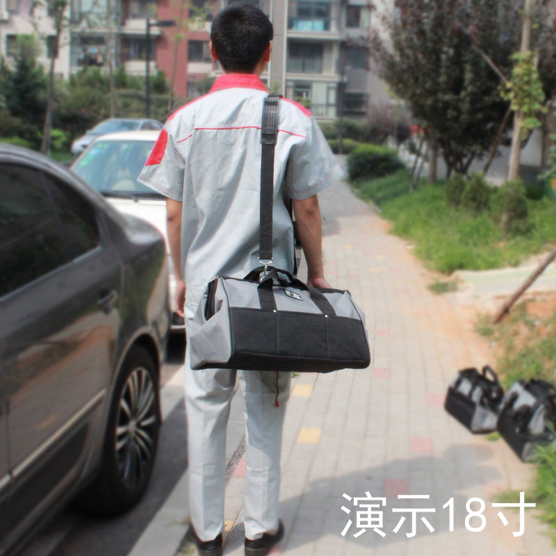 加厚电工工具包帆布五金福冈单肩多功能手提维修斜垮工作包电信袋