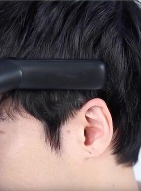 男士多功能卷发棒造型梳定型蓬松卷直双用个人护理