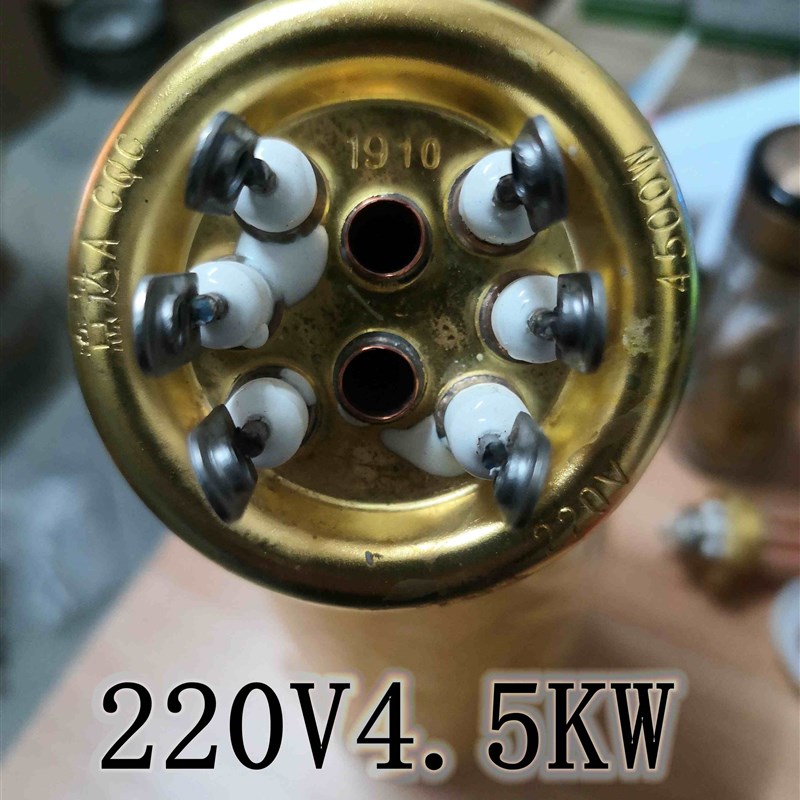 6接线柱长寿命意达饮水机开水器加热管电热管发热棒 220V4.5KW