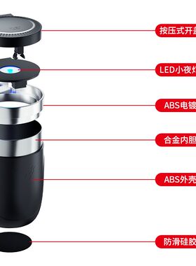 适用于别克君威君越英朗凯越威朗GL8昂科拉GX昂科威GL6车载烟灰缸