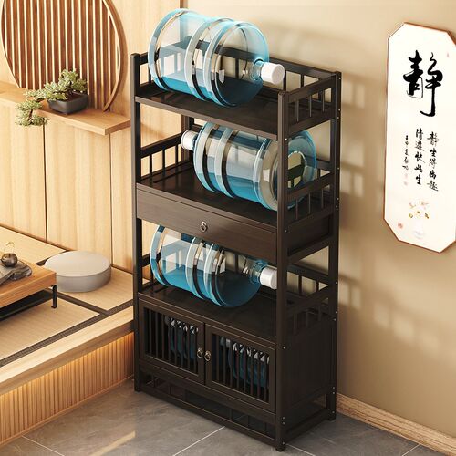 博古架办公室茶柜置物架家用茶叶柜茶台桌边柜茶叶茶具收纳储物柜