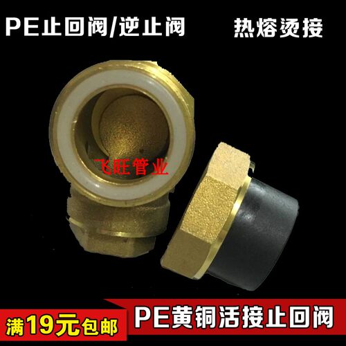 4分20 6分25 40 50PE止回阀逆止阀单向阀 PE黑色自来水管件配件