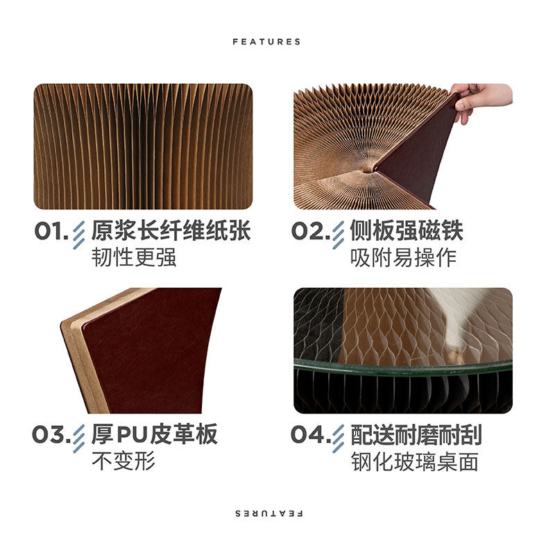 十八纸罗马桌折叠桌几时尚简约创意高桌子客厅阳台卧室可移动圆桌