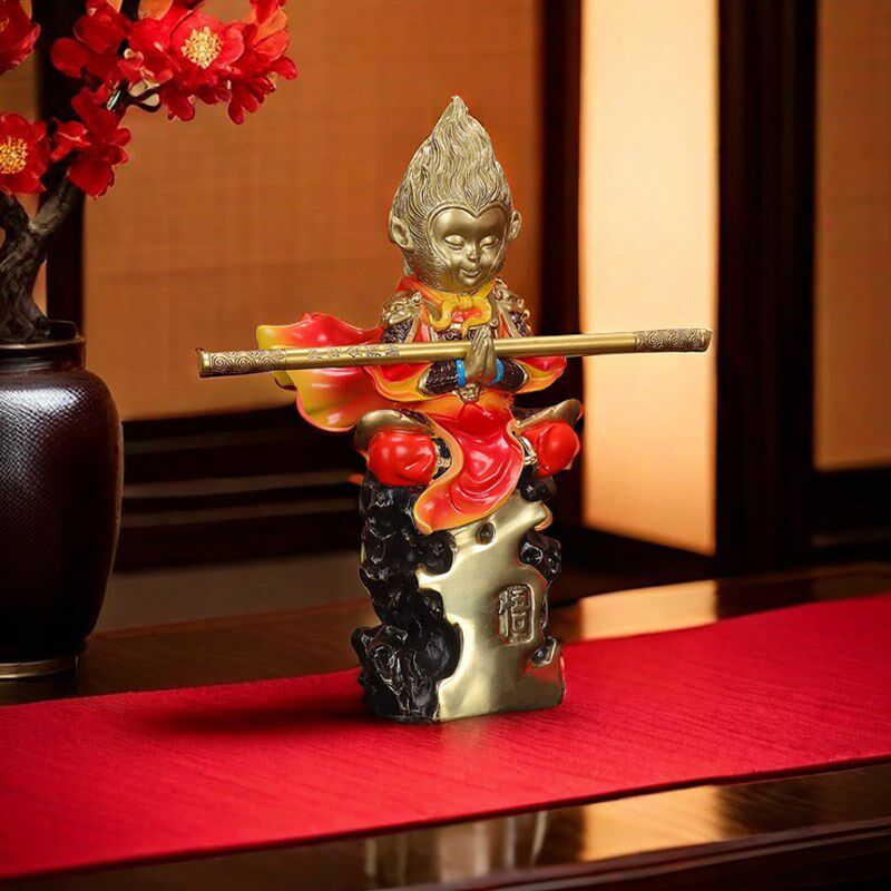 孙悟空齐天大圣摆件金属猴子斗战胜佛铜工艺品客厅办公室生肖礼品