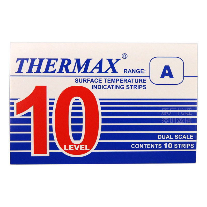 示温贴纸TMC热敏贴纸thermax热敏贴纸十格测温纸感温变色贴纸10A