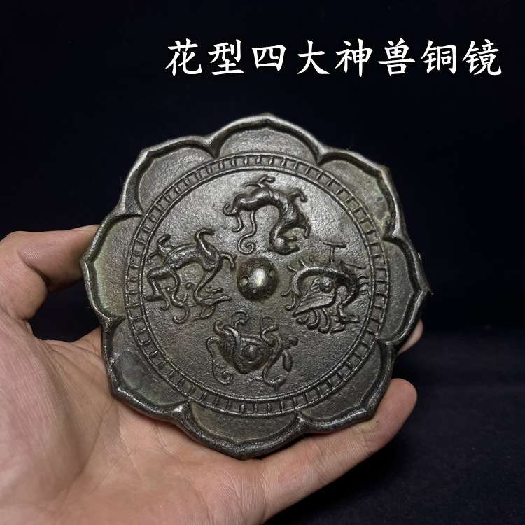 纯铜多款仿古做旧青铜镜老镜子工艺品摆件玄关卧室装饰品影视道具