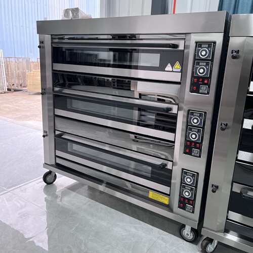 喆研麦三层九盘烤箱商用大型 220V GAS OVEN rotary knob panel