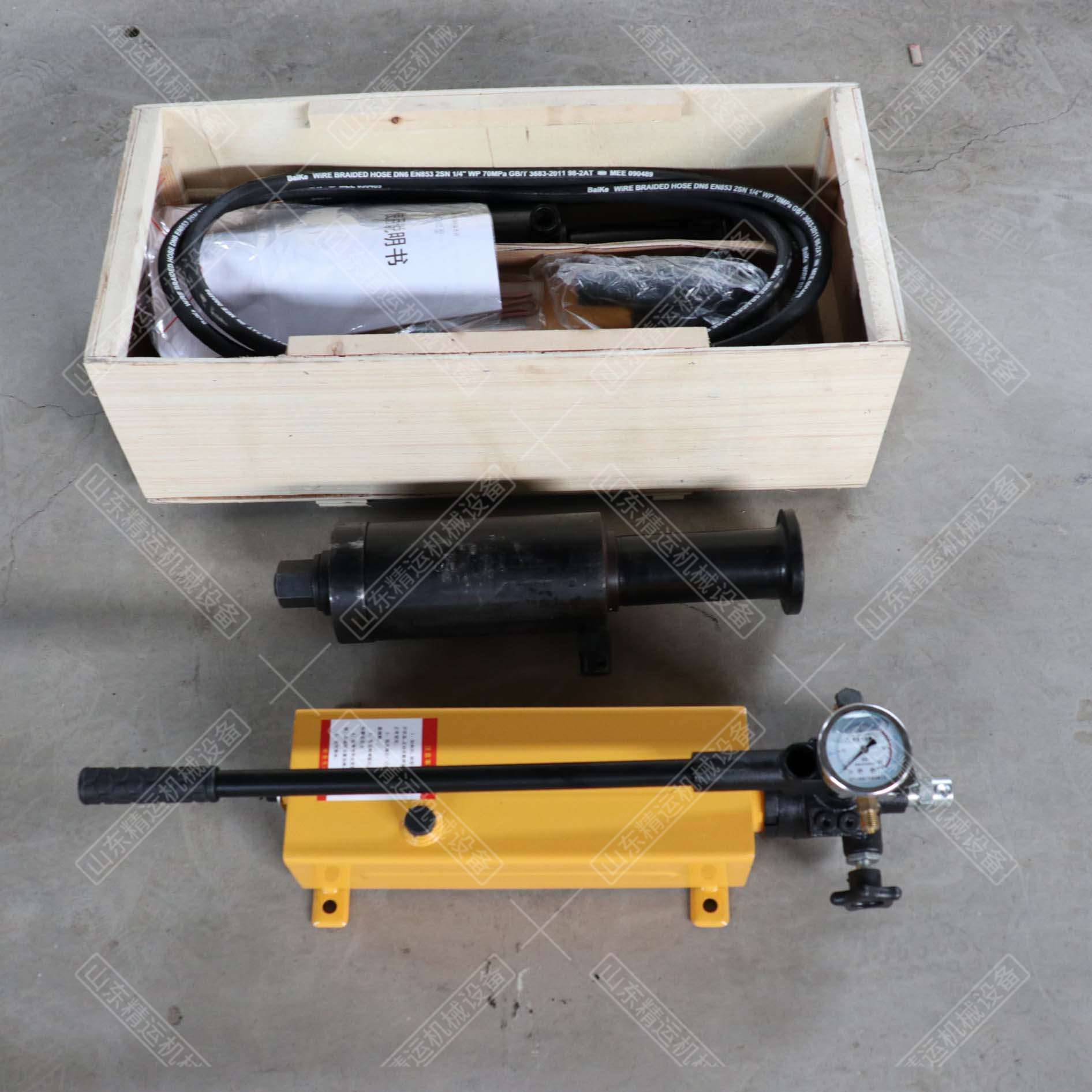 气动锚索张拉机具LDZ-200手动锚索拉拔仪铁泵锚索千斤顶