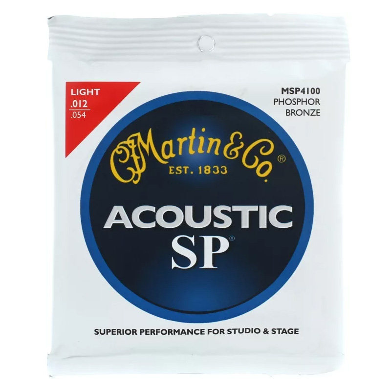 Martin马丁 吉他琴弦三套装MA540黄磷铜民谣木吉他弦线一套6根012