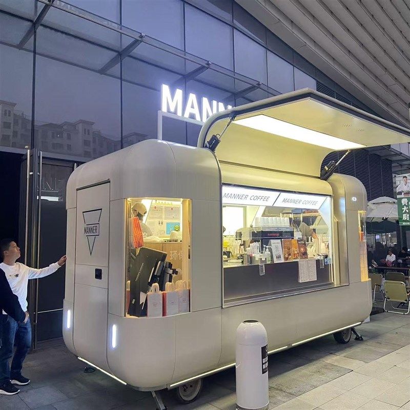餐车定制拖挂式景区咖啡奶茶网红夜市商用多功能移动摆摊小吃房车