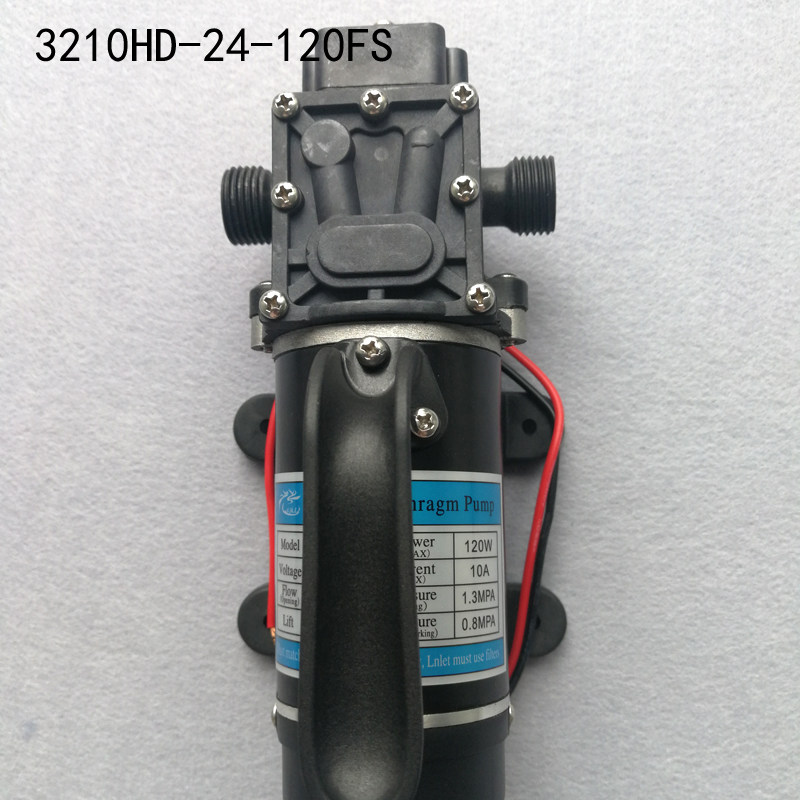 大功率高压打药洗车清洗机水泵家用电动隔膜泵打压测漏12V24V120W