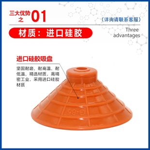 SQZ单层螺牙式强力吸盘SQZ-G25/35/45/55/65/75/85安装螺牙M10