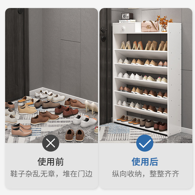 简易鞋架多层超薄经济型家用室内好看鞋柜收纳斜插式门口放省空间
