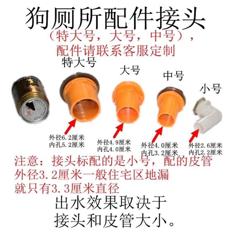 不锈钢狗厕所 宠物狗狗便盆 小型犬中型犬 泰迪 金毛 直通下水道