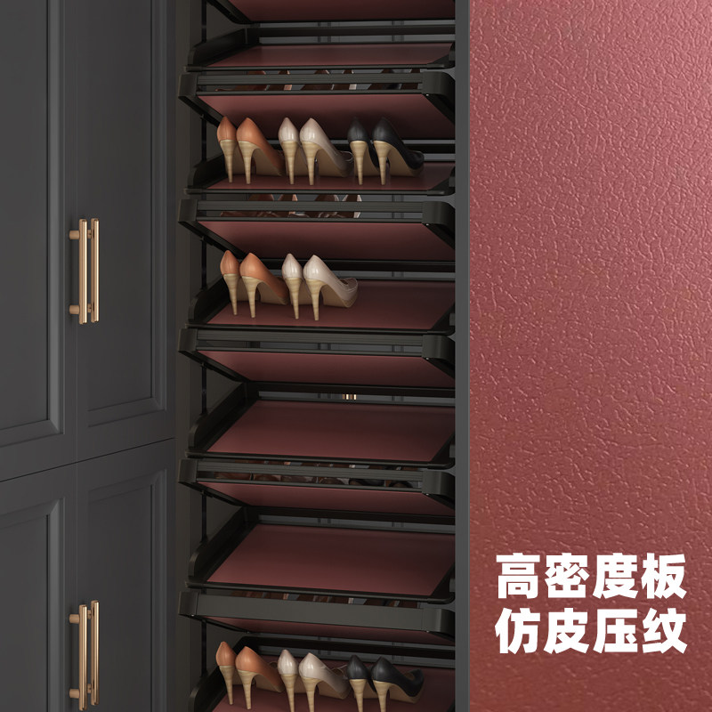丽索鞋柜内直拉鞋架加高加深推拉鞋架楼梯下收纳置物鞋架重型双轨