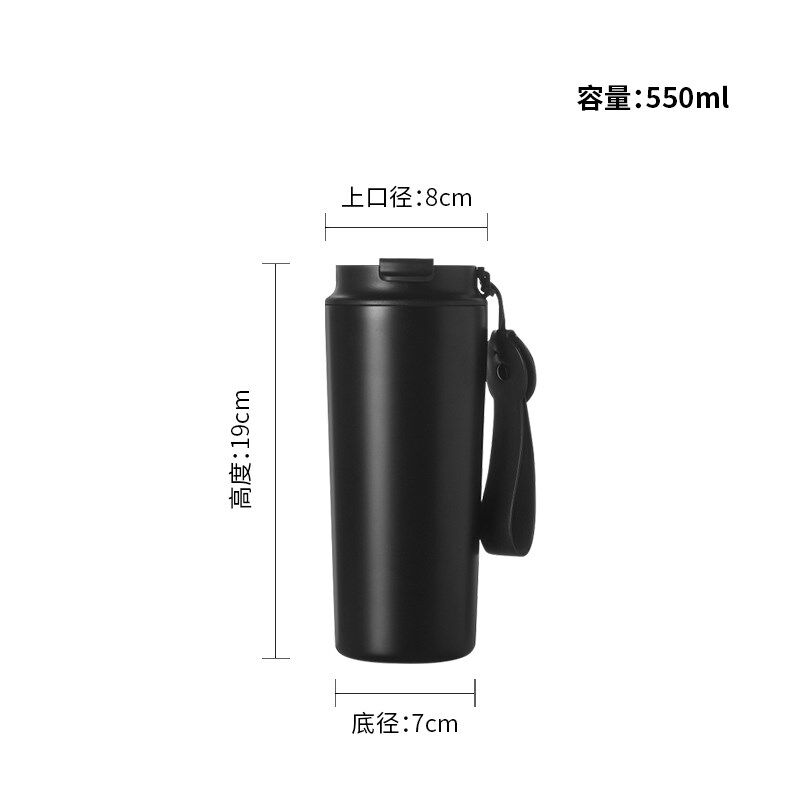 保温杯随手杯便携保冷杯316不锈钢简约男士水杯拿铁咖啡杯大容量