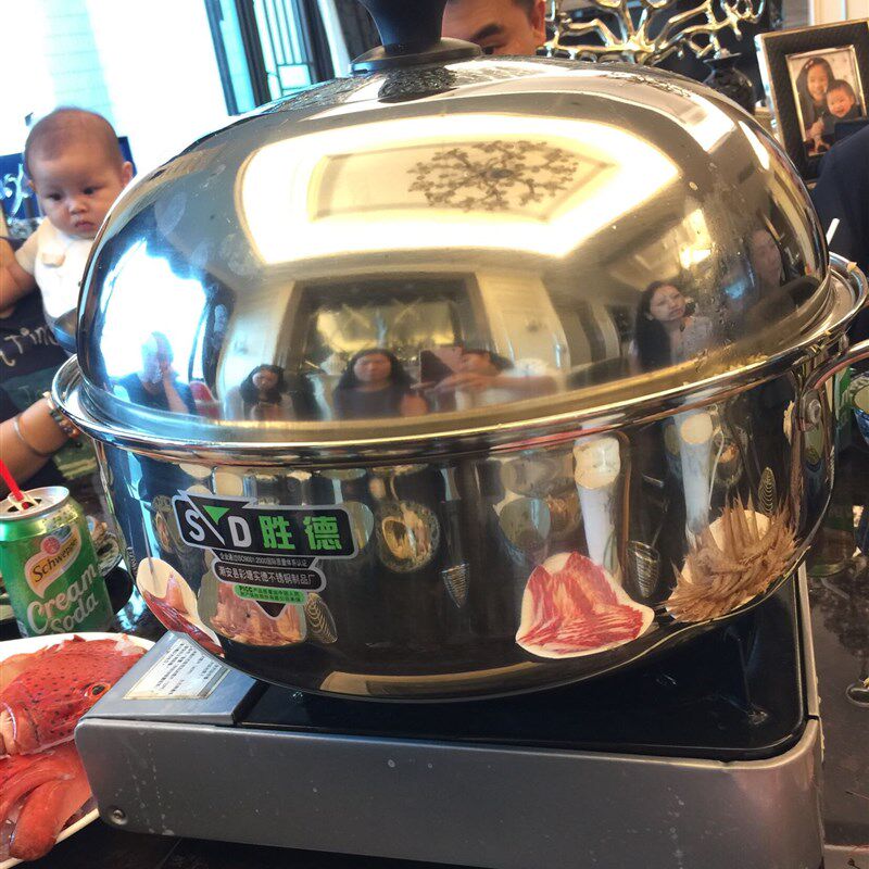 胜德不锈钢蒸锅 桑拿鸡锅 桑拿鱼锅 双层蒸锅 汤蒸锅 桑拿煲