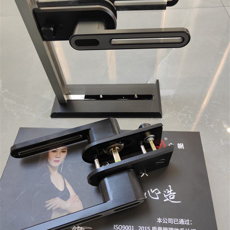 铝合金极窄平开门18边框玻璃门卧室16型材双色卫生间门锁磁吸锁舌