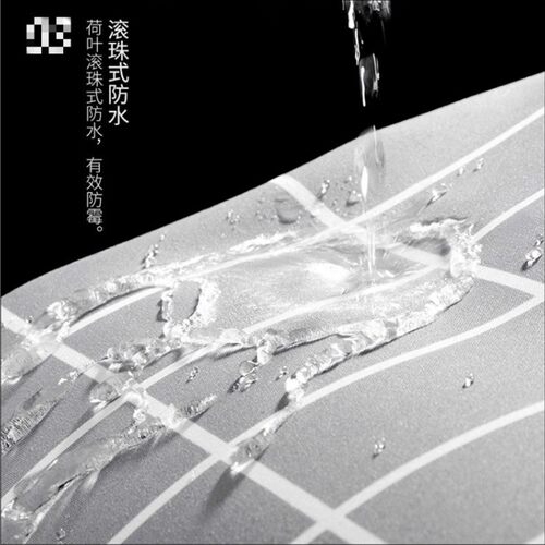 北欧浴室帘涤纶布卫生间帘子矩形图隔断帘防霉防水布料挂帘简约风