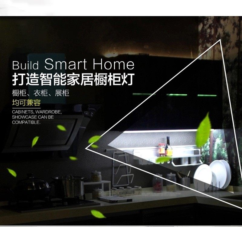 柜体灯带明装感应灯插电式家用超亮衣柜长条有线过道楼梯橱柜玄关图片