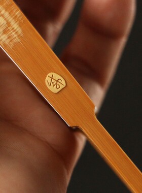 精品浙工名家戚有良纯手工留青雕刻魁星点斗老玉竹扇子竹雕折扇骨