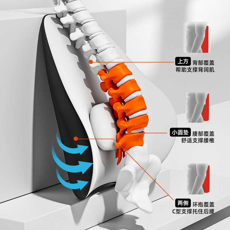 按摩靠垫电动腰靠神器护腰司机开车内车载家用驾驶座椅办公室靠背