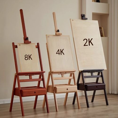 丰丰复古抽屉式成人画室专业艺术画架美术生专用4K2K画板油画架支