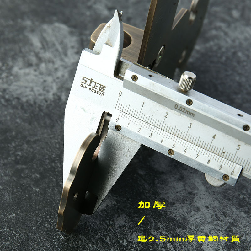 中式纯铜加厚大门插销老式木门锁花园庭院门闩仿古门扣铜门栓