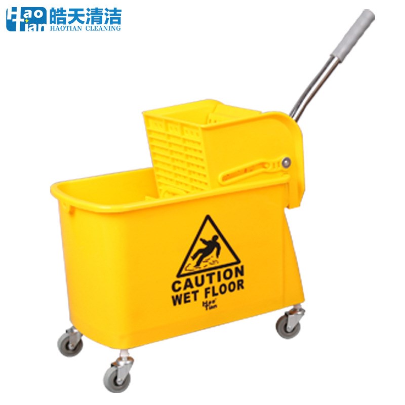 皓天20升单桶榨水车手压式墩布桶榨水桶家用商用拖把拖布挤干桶