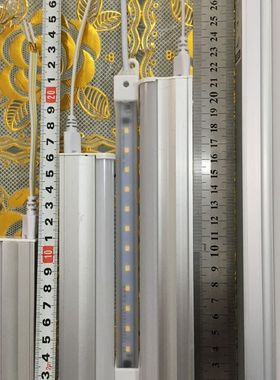 10cm20超短灯条T5日光灯管40CM四十厘米衣柜橱柜书柜玻璃展柜酒柜