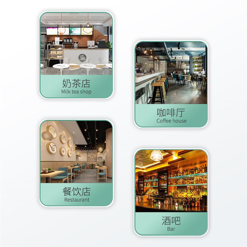 不锈钢吸管盒杯套纸巾盒收纳筒奶茶店商用勺子咖啡店置物架收纳盒