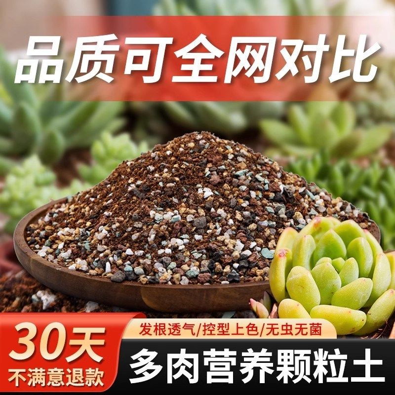 多肉营养土颗粒专用土壤种植多肉土养花通用型泥炭植物花土铺面石