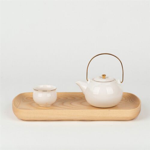 [3Q果盘]实木黑胡桃柚木家用精雕小托盘杯垫茶具收纳盘丨览春木业