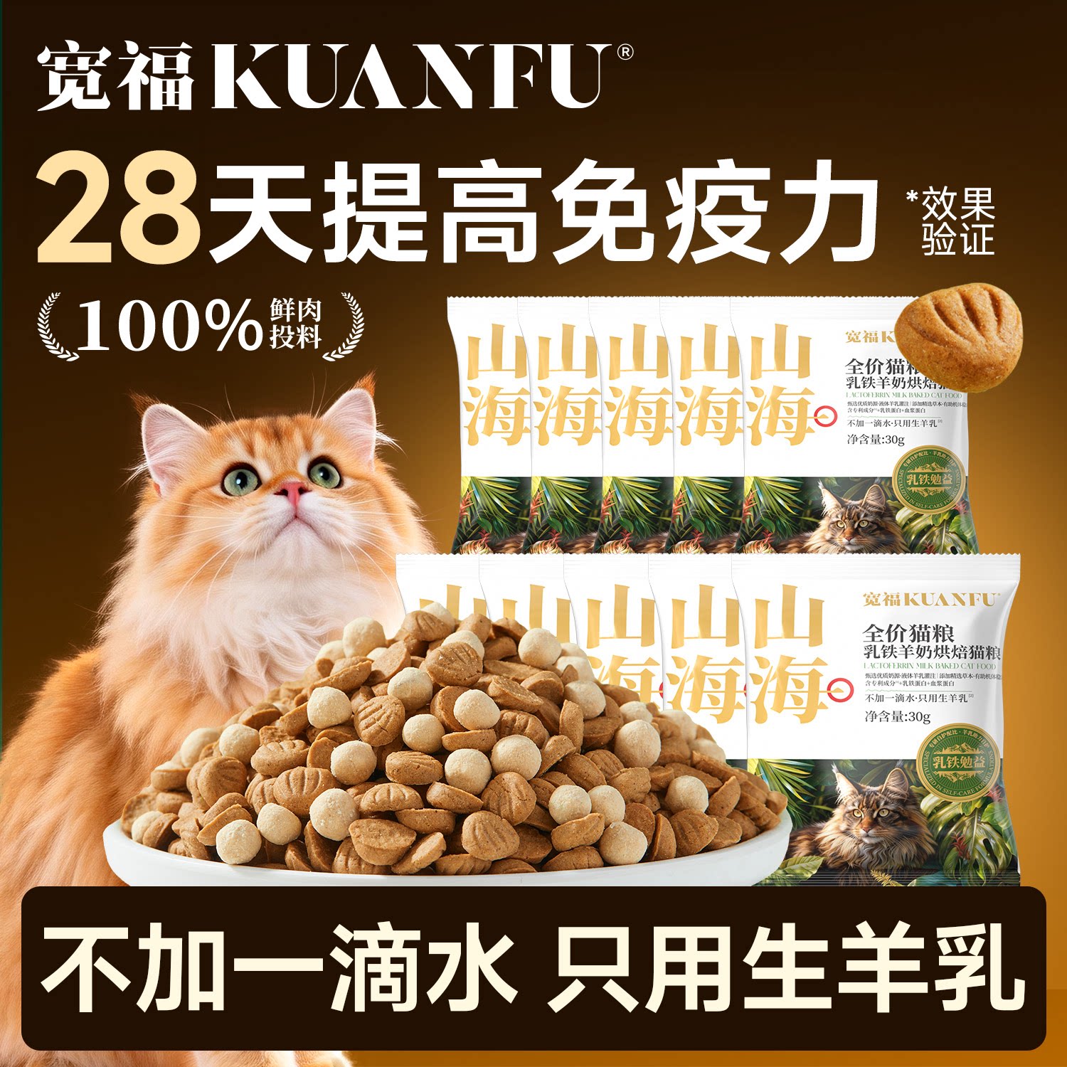 宽福乳铁山海烘焙粮30g*10 7.9元 - 86线报