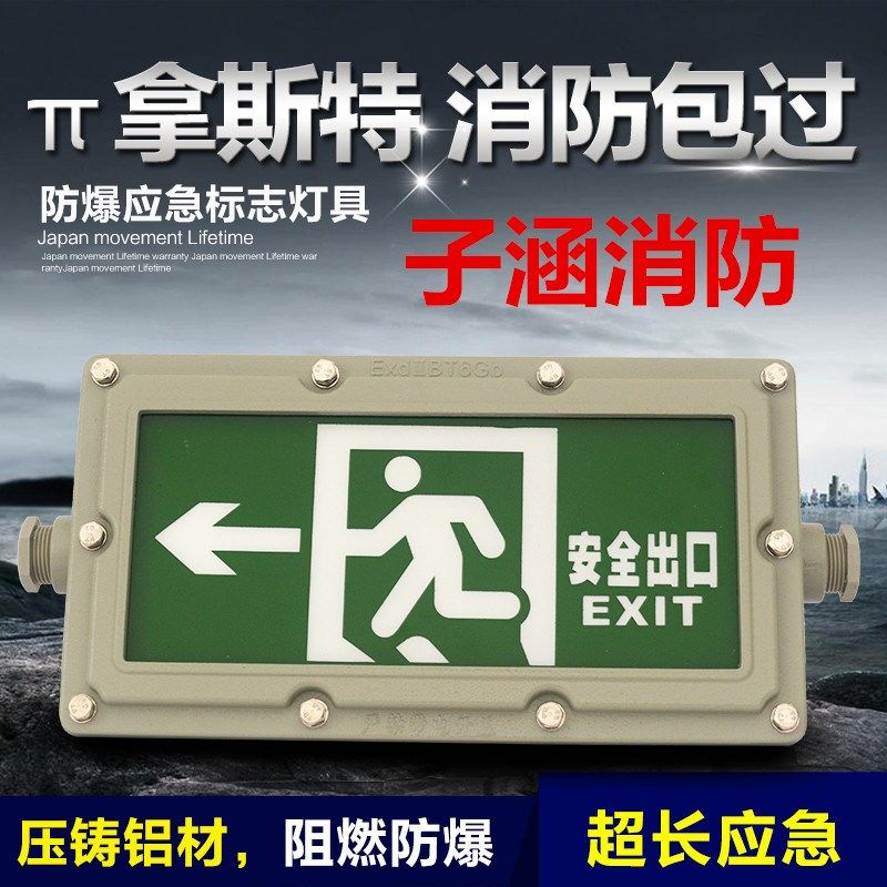 π拿斯特防爆应急灯国标LED双头应急照明灯防爆安全出口指示灯牌