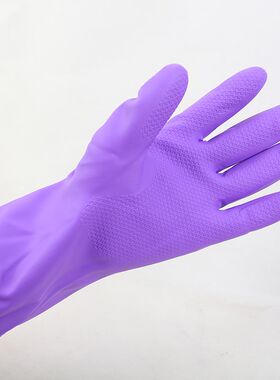 东亚808-2绒布加绒保暖家用手套洗碗洗衣橡胶乳胶冬季胶皮包邮